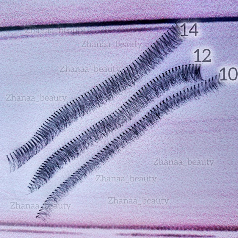 مژه ریسه ای کیفیت عالی سه سایز 10، 12 ،14