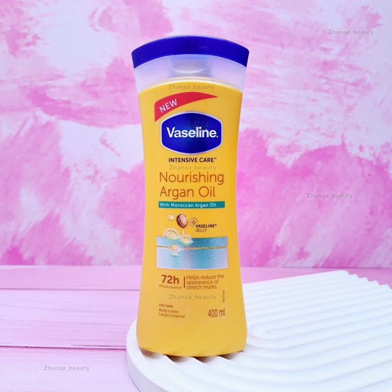 لوسیون بدن وازلین مدل Nourishing argan oil حجم 400 میل