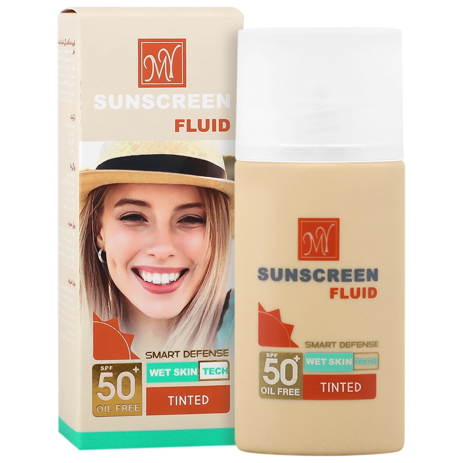 ضد آفتاب فلوئیدی رنگی مای مدل Smart Defense Spf 50 حجم 50 میل